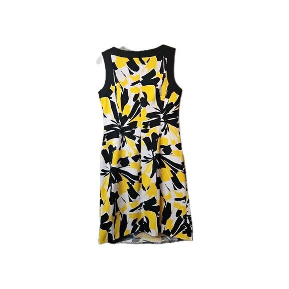 Ronni Nicole Sheath Dress Size 8 Green Black White Abstract Floral Print - Picture 2 of 8